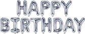 Happy Birthday Ballon Slinger Feest Versiering Verjaardag Versiering Vlaggenlijn Feest Decoratie Zilver - 1 Stuk
