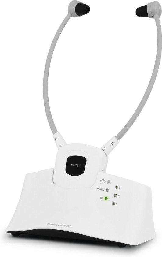 TechniSat STEREOMAN 2 DAB - Draadloze 2,4 GHz hoofdtelefoon (met dockingstation, DAB /FM-radio-ontvangst, voor televisies en audiosystemen) zwart TechniSat STEREOMAN 2 DAB - Draadloze 2,4 GHz hoofdtelefoon (met dockingstation, DAB /FM-radio-ontvangst, voor televisies en audiosystemen) zwart