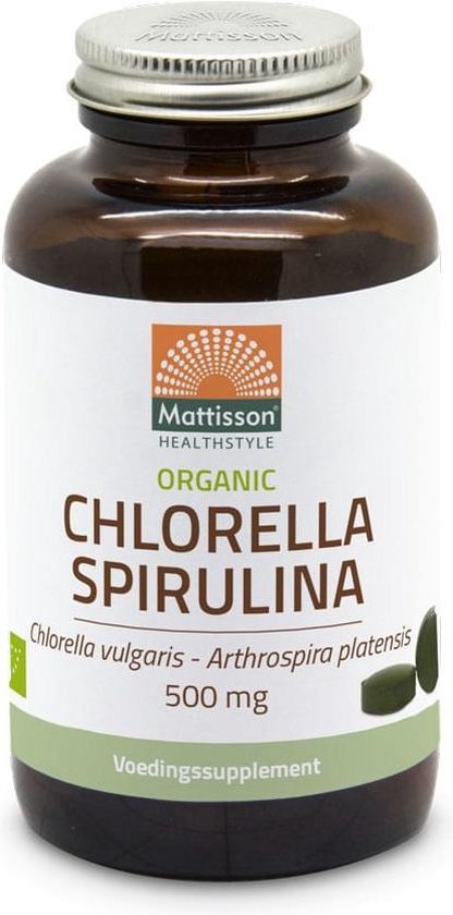 Een goede vriend alliantie Minst Biologische Chlorella Spirulina 500mg - 240 tabletten | bol.com