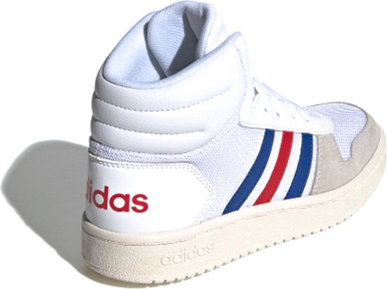 adidas Hoops Mid 2.0 Sneakers - Maat 35 - Unisex - wit/blauw/rood | bol.com