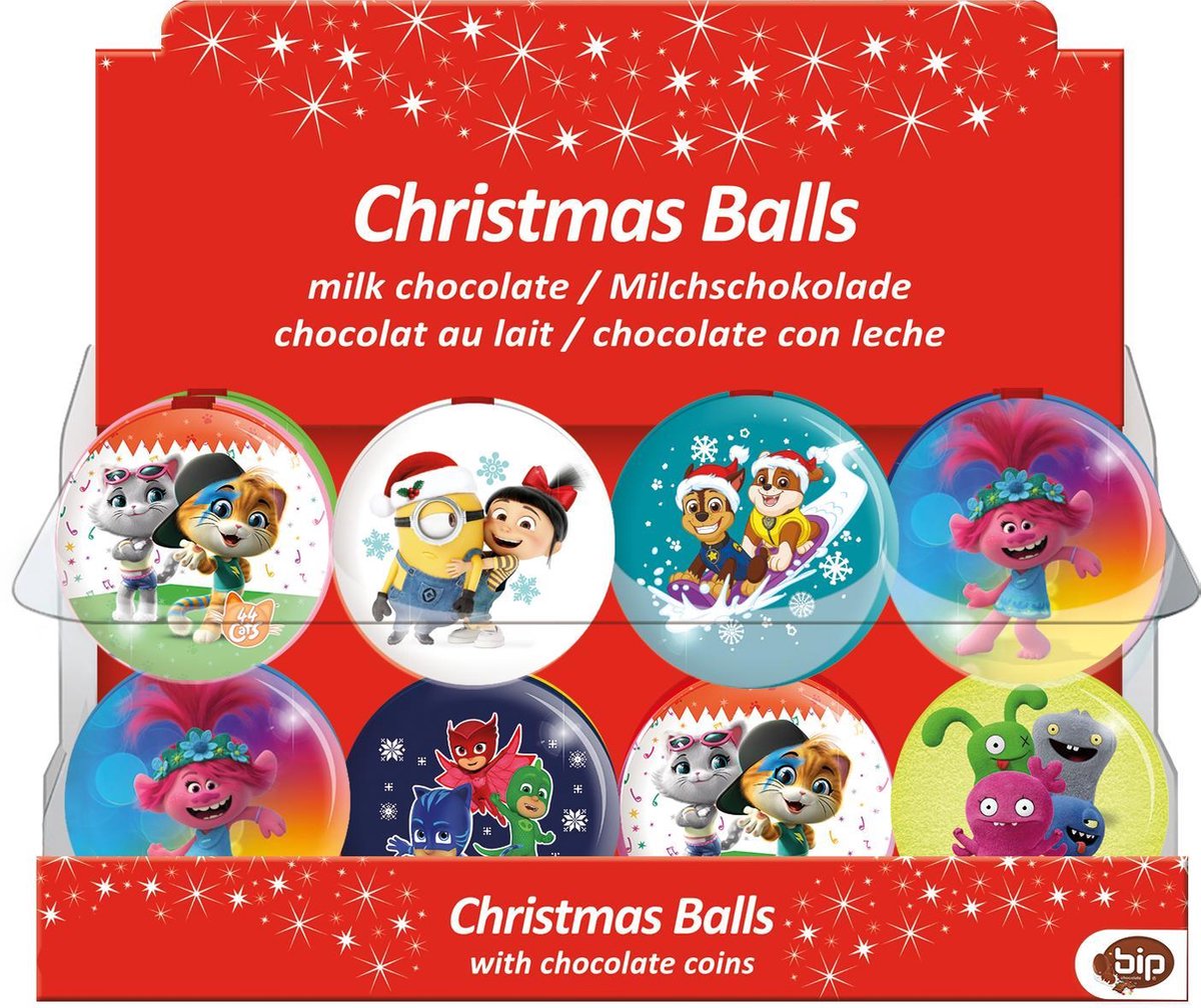 Licentie Mix Kerstballen met chocolade 6 stuks