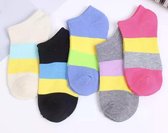 Kleurrijk set sokken - sokkenset van 5 paar - Enkelsokken - Unisex sokken - Multipack - Maat 36-41