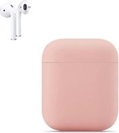 Apple AirPods Siliconen Hoesje | Licht Roze | Bescherm Hoesje | Case Apple AirPods 1 en 2