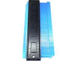Narvie Aftekenhulp - Hoekmeter voor laminaat - Profielmal - Profielmeter - Hoekprofiel - 25 Centimeter -  Blauw