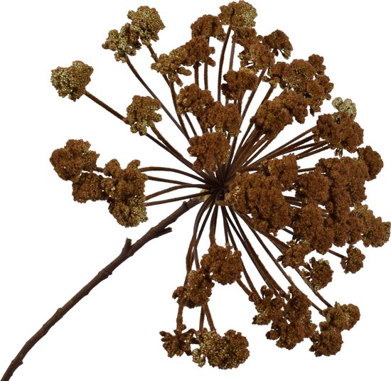 Silk-ka Kunstbloem-Zijden Bloem-Allium Tak Zijde Groen 87 cm