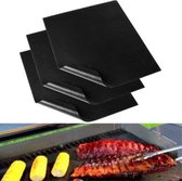 Grillmat voor BBQ - BBQ matje - Bakmat - Overmat -  knipbare grillmat - Niet kleverig - Barbecue accessoire - 3 stuks - 40x33
