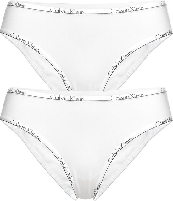 nemen Volgen kunstmest Calvin Klein slip 2 pack Bikini D QD3623E-100 wit-36 | bol.com