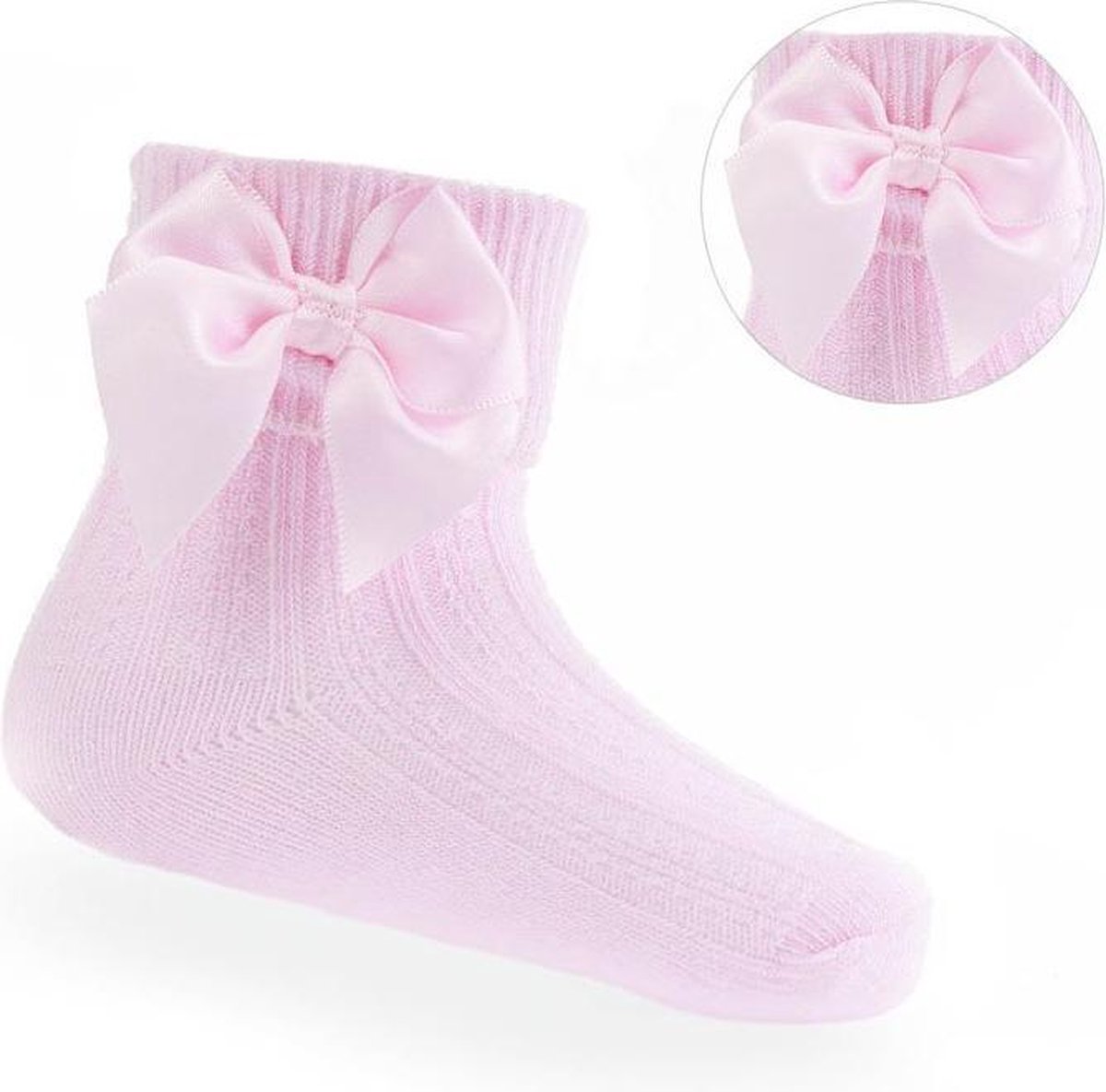 Baby sokjes met |3 wit/roze/goud maat maanden | bol.com