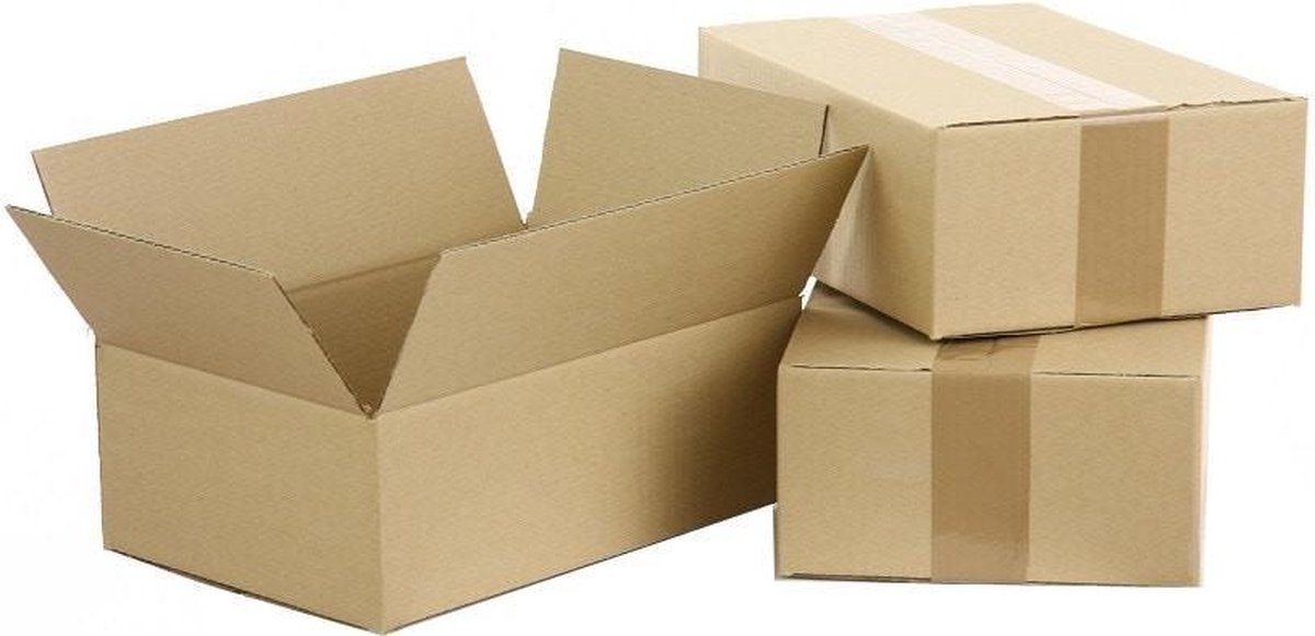 15 A4 kartonnen dozen in bruin dubbelgolfkarton 30,5 x 22 x 6cm / verzenddozen / postdozen  (Levering in België 1-2 dagen, naar Nederland 2-4 dagen)