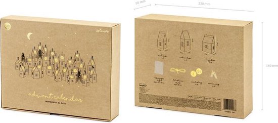 DIY Advent Kalender Kraft & Goud