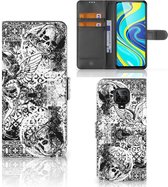 Telefoonhoesje Xiaomi Redmi Note 9 Pro | Note 9S Wallet Book Case Skulls Angel
