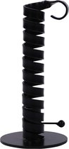 Home Society - stalen kaarsenhouder Twist - zwart - 19,5 cm