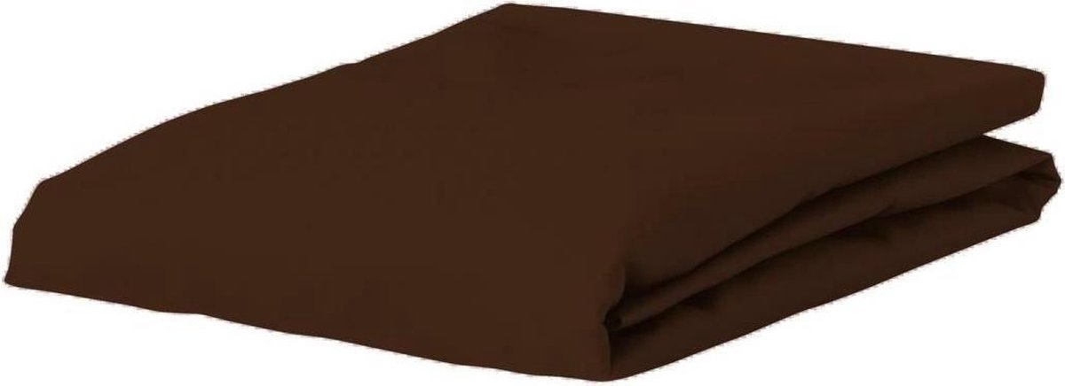 ESSENZA Premium Percale Hoeslaken Chocolate - 90x200