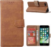 Hoesje voor Apple iPhone 7 - iPhone 8 - iPhone SE (2020) - Book Case - Licht Bruin
