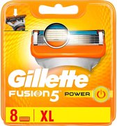 GILLETTE  Fusion Power + leaflet-8 stuks- Scheermesjes