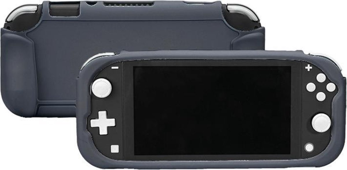 TPU Silicone Bescherm Hoes Grip geschikt voor Nintendo Switch Lite - Grijs