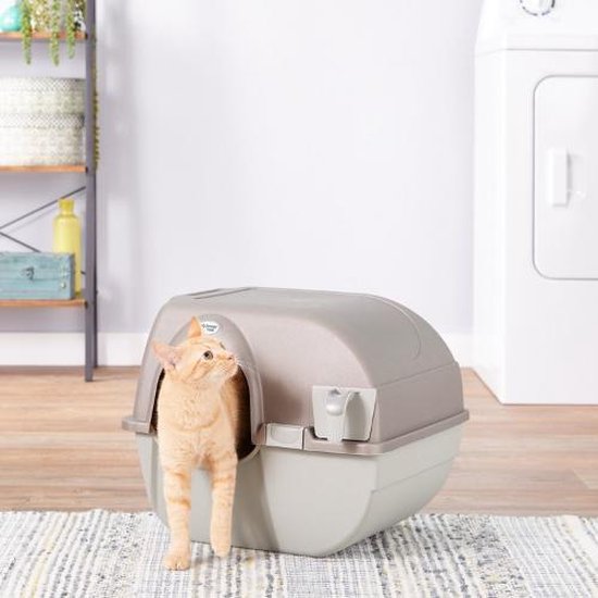 Omega Paw Zelfreinigende Kattenbak L - Bruin - 50 x 56 x 50 cm