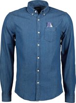 Scotch & Soda Overhemd - Slim Fit - Blauw - L