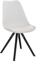 CLP Pegleg Bezoekersstoel - Kunstleer wit zwart