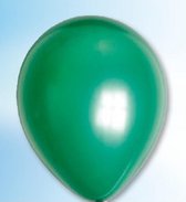Ballonnen metallic donker groen (12,5cm, 100st)