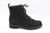 Verhulst- veter bootie zwart suede breedte K- maat 38