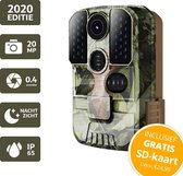 Baucy M-506 Wildlife Camera - Wild Camera - Foto's en Video’s - 20MP - 1080P FULL HD -  IP65 Waterdicht - Observatiecamera - Nachtvisiecamera - Outdoorcamera - Jachtcamera - Inclusief GRATIS 