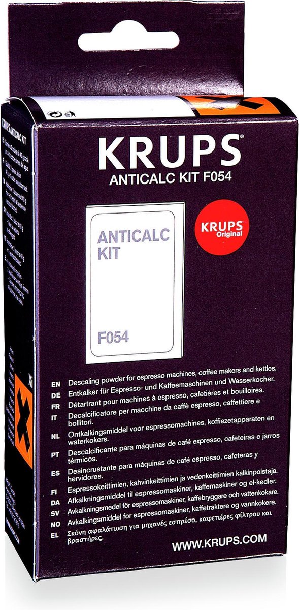 Krups F054 - Koffiemachineontkalker - Ontkalker set + PH strip Espresso — afbeelding 1