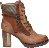 Mustang dames veterboot - Cognac - Maat 40