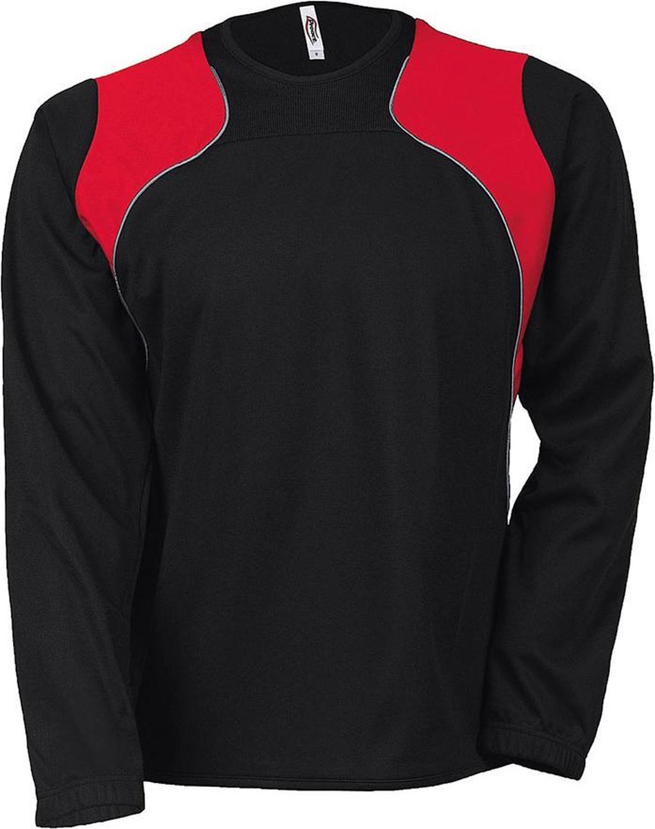 Proact Tweekleurige Training Sweater PA300 - Zwart/Rood - Maat L