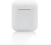 QBlocks Airpods Hoesje Wit - Siliconen Case - Airpod Case geschikt voor Airpods 1 en 2