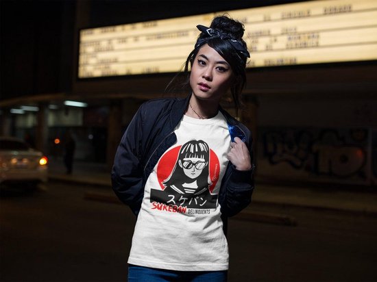 Sukeban Japanse Shirt vrouwendelinquent | Japanese Anime Merchandise | Weeb geekchic | Comic style | Kanji | Kado Cadeau Tip | Voor Mannen en Vrouwen | Unisex |