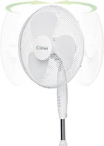 Staande ventilator 40 cm- Ventilator staand-Statiefventilator- Ventilator- Wit