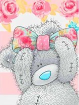 Diamond Painting Volwassenen Kinderen 30x40 Teddybeer Bloemen - Volledig Accesoires Pakket - Hobbypainting.nl®