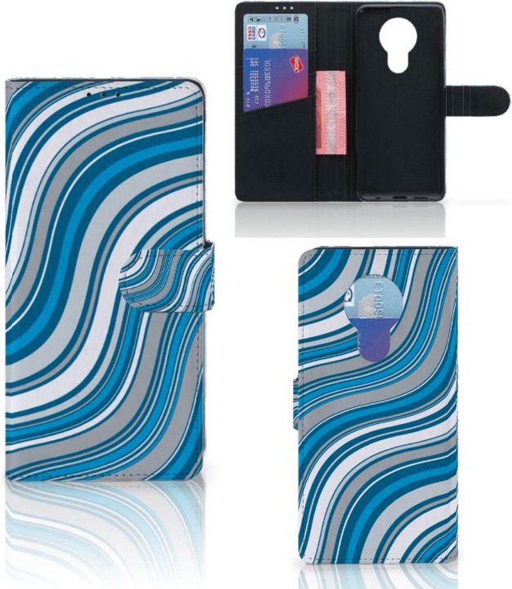 Nokia 5.3 Telefoon Hoesje Waves Blue