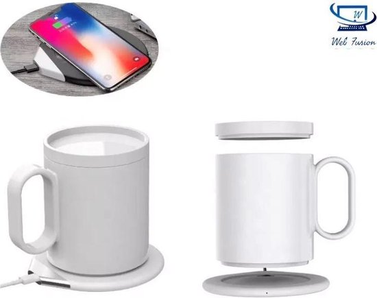 Mug chauffant & recharge sans-fil