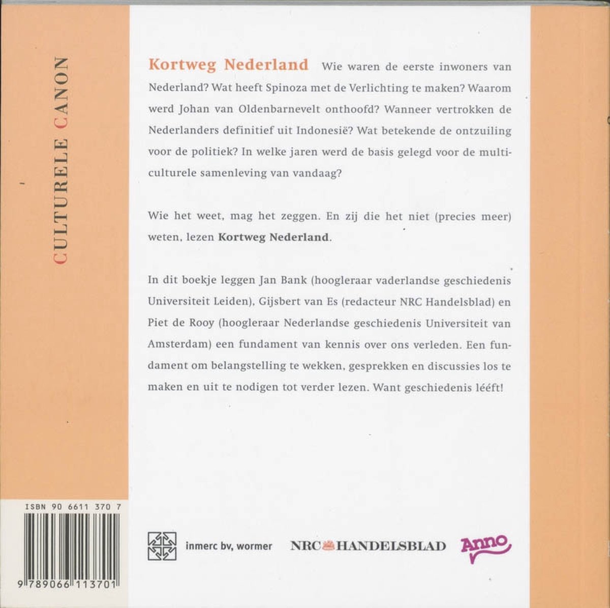 Kortweg Nederland Ned Ed - back cover