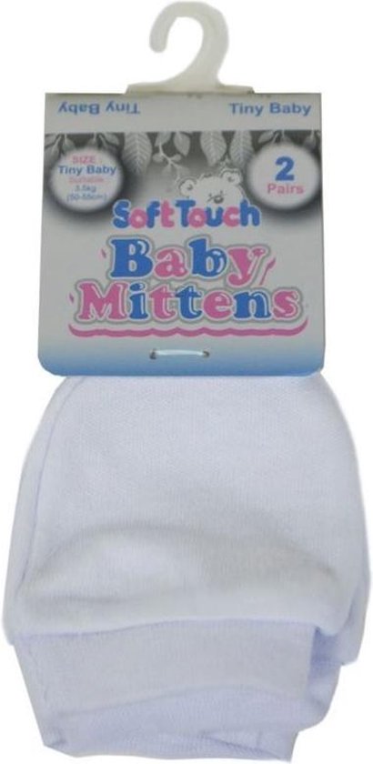 Soft Touch Babywanten Junior Katoen Wit 2 Paar