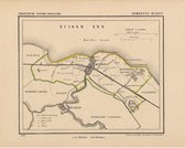 Historische kaart, plattegrond van gemeente Muiden in Noord Holland uit 1867 door Kuyper van Kaartcadeau.com