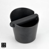 Stijlvolle zwarte uitklopbak - Black mat knockbox -  luxe afklopbak
