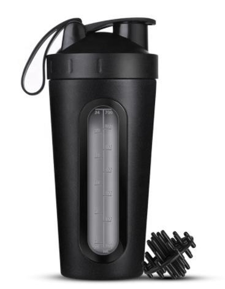 Pulvernutrition® Premium RVS Shakebeker & Thermosbeker Proteïne Shaker Shake BPA...