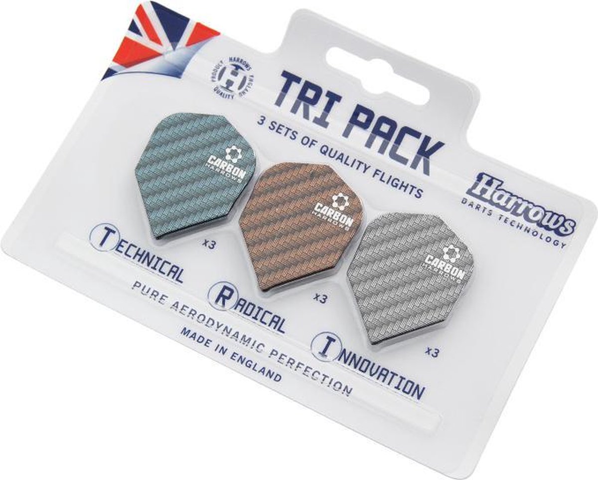 TRI PACK CARBON - 3 sets flights