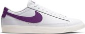 Nike Blazer Low Leather Sneakers - White/Voltage Purple-Sail - Maat 37.5
