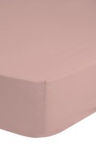 Hoogwaardige Katoen/Satijn Tweepersoons Hoeslaken Roze | 140x200 | Heelijk Zacht En Luxe | Subtiele Glans