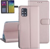 Samsung hoesje voor Galaxy A51 - Rose Gold - Book Case - Kaarthouder (A515F)