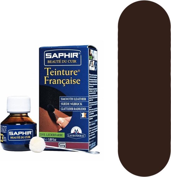 Saphir Teinture Francaise indringverf voor suede en gladleer - 35 Tabbaco - 50ml