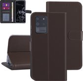 Samsung Galaxy S20 Ultra Book Case hoesje - Bruin - Kaarthouder