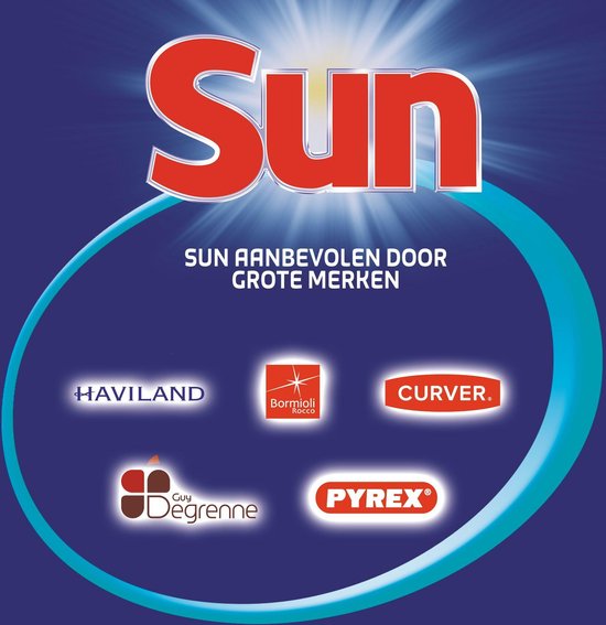 Sun Classic Normaal Vaatwaspoeder - 6 x 80 wasbeurten - Voordeelverpakking - Sun