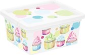 Kis C-box -Portobello - Opbergbox - Xxs - 2 Liter - 19.5x16.5x26.5cm - (set van 7) En Yourkitchen E-kookboek - Heerlijke Smulrecepten