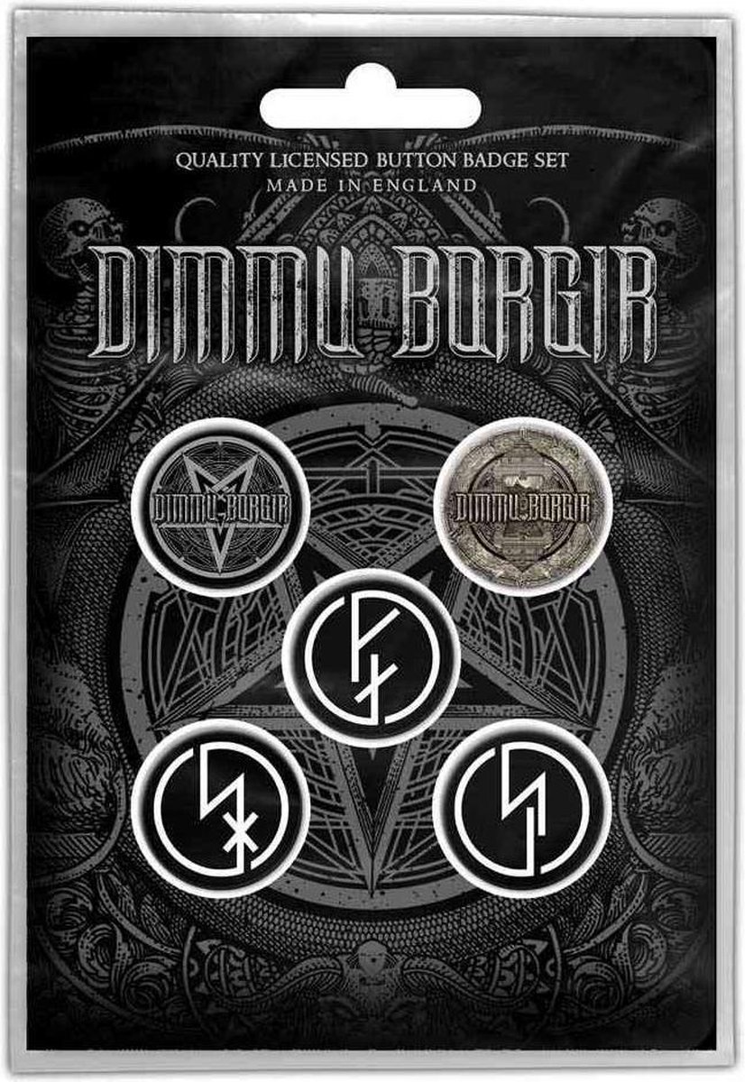 Dimmu Borgir Badge/button Eonian Set van 5 Multicolours