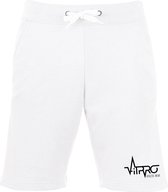 FitProWear Sweatshort Heren Wit Maat XXL - Korte Broek - Joggingbroek - Katoen - Jogpant - Trainingsbroek - Korte joggingbroek - Sweatshort - Jogginsbroek kort - Korte broek mannen - korte trainingsbroek